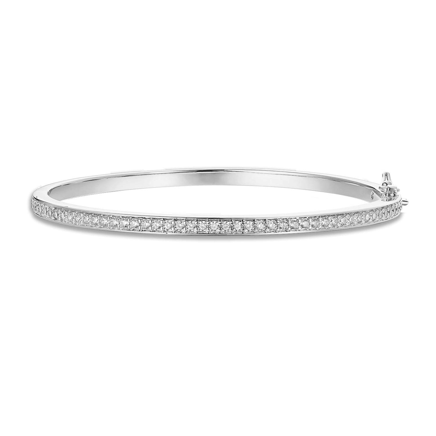 14K Gold Plated Cubic Zirconia Bangle Tennis Bracelets for Women | Classic Love Cuff Bangle Bracelets  SL-021