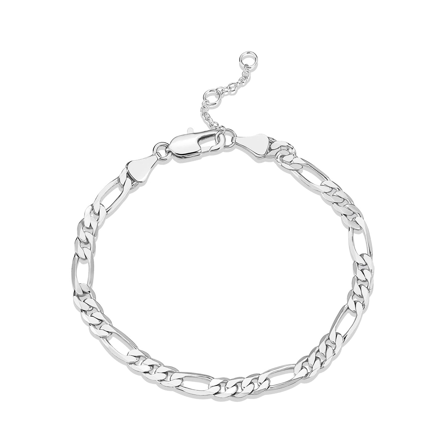 14K Gold Plated Paperclip/Curb/Figaro Chain Adjustable Bracelet for Women SL-026