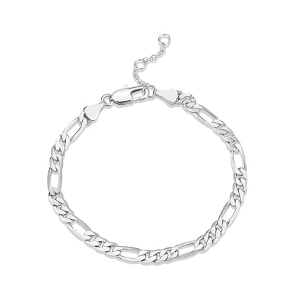 14K Gold Plated Paperclip/Curb/Figaro Chain Adjustable Bracelet for Women SL-026
