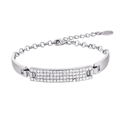 18K Gold Plated Crystal ID Bracelet18K Gold Plated Crystal ID Bracelet SL-036