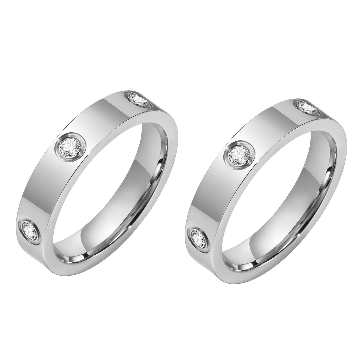 Women, 18K Gold Plated Stainless Steel Cubic Zirconia Friendship Band Wedding Party Trendy Jewelry Gift Non-Tarnish,Christmas Birthday Gifts for Her Girlfriend JZ-009
