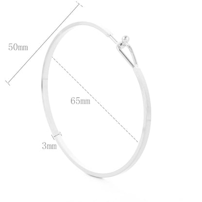 Dainty Gold Bar Bracelet for Women Simple Delicate Thin Cuff Bangle Hook Bracelet 18K Gold Plated Handmade Minimalist Jewelry SL-014