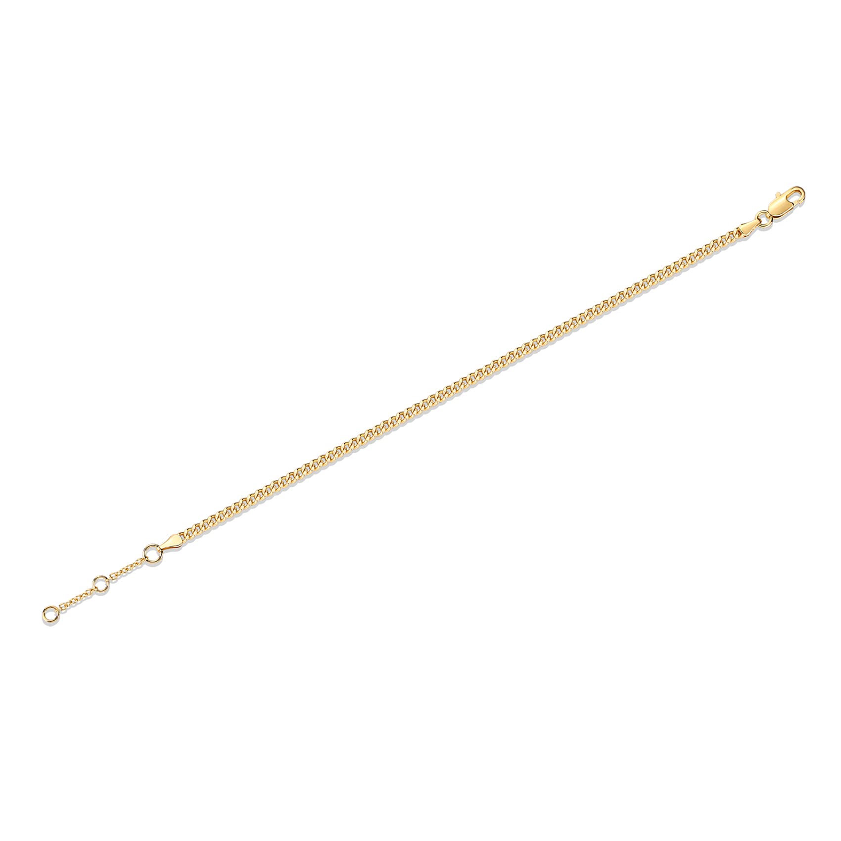 14K Gold Plated Paperclip/Curb/Figaro Chain Adjustable Bracelet for Women SL-026