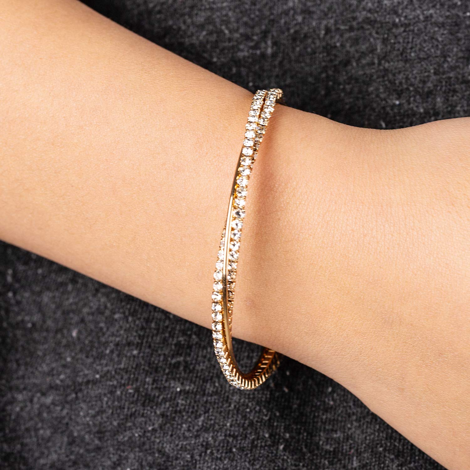 Valentine Day Gift Rhinestone Cuff Bracelet Bangle Sparkly Cute Bridesmaid Wedding jewelry gifts SH-032