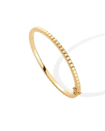 14K Gold Plated Cubic Zirconia Bangle Tennis Bracelets for Women | Classic Love Cuff Bangle Bracelets  SL-021