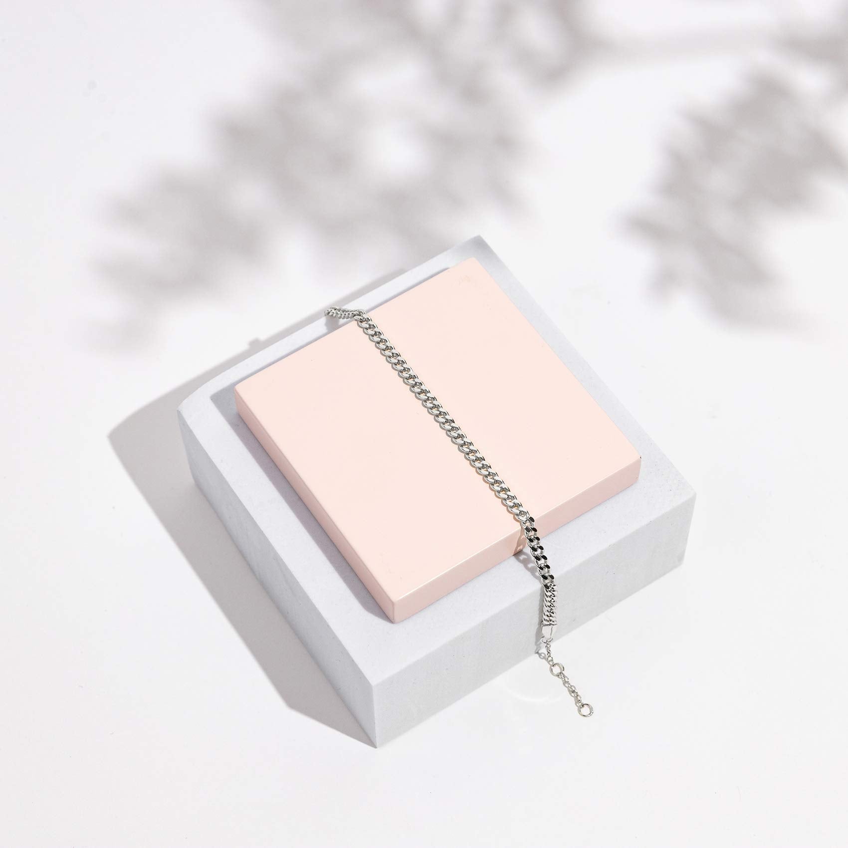 14K Gold Plated Paperclip/Curb/Figaro Chain Adjustable Bracelet for Women SL-026